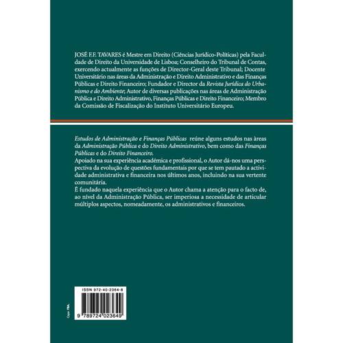 Livro - Estudos de Administração e Finanças Públicas