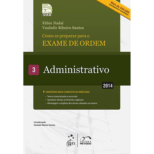 Livro - Exame de Ordem: Administrativo (Vol. 3)