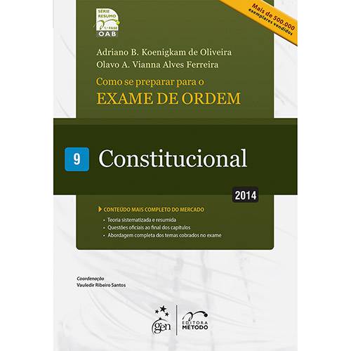 Livro - Exame de Ordem: Constitucional (Vol. 9)