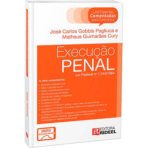 Livro - Execução Penal - Leis Especiais Comentadas para Concursos