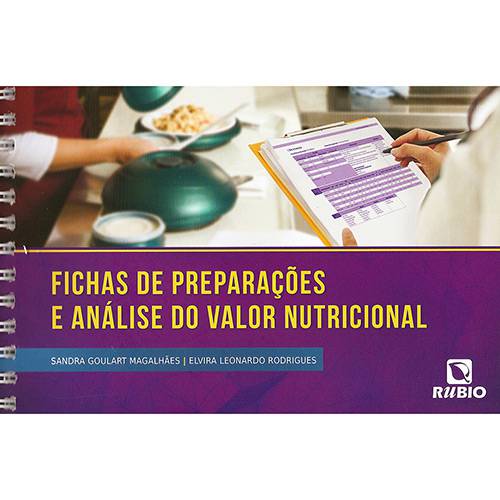 Livro - Fichas de Preparações e Análise do Valor Nutricional