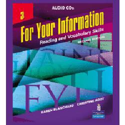 Livro - For Your Information 3 - Reading And Vocabulary Skills - Audio CDs