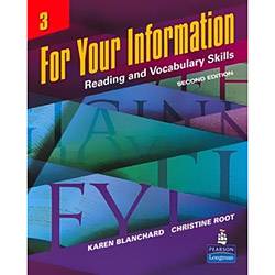 Livro - For Your Information 3 - Reading And Vocabulary Skills