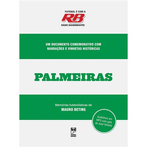 Livro - Futebol é com a Rádio Bandeirantes - Palmeiras