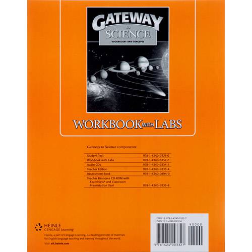 Livro - Gateway To Science - Vocabulary And Concepts - Workbook With Labs
