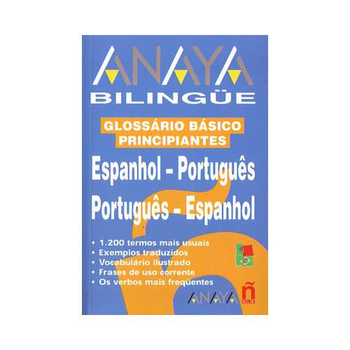 Livro - Glossario Basico Principiantes Espanhol-Portugues Portugues-Espanhol