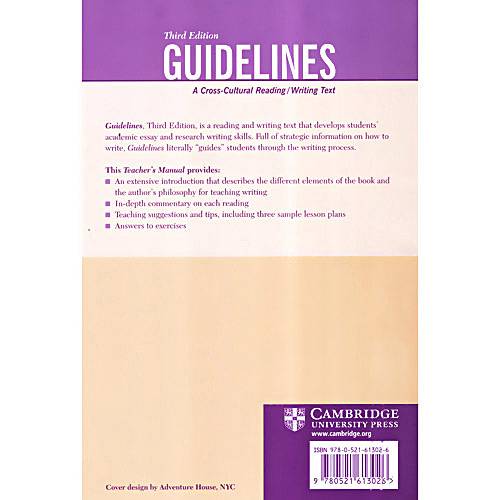 Livro : Guidelines - Teacher's Manual