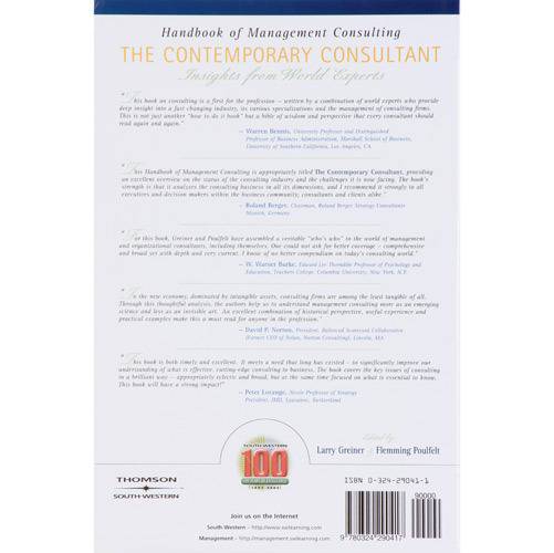 Livro - Handbook Of Management Consulting -The Contemporary Consultant