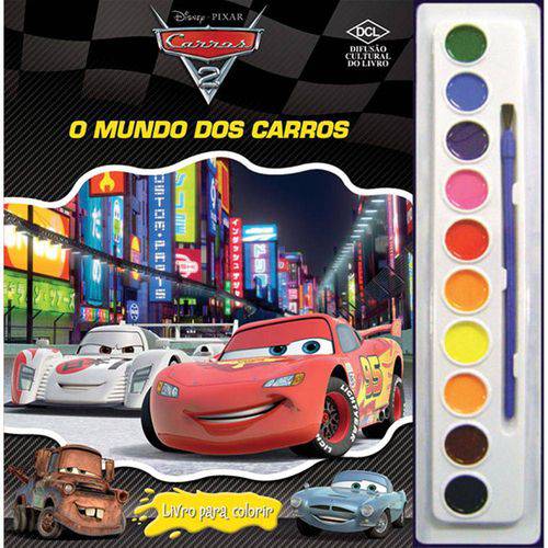 Livro Infantil Colorir Cars 2 Aquarela Dcl