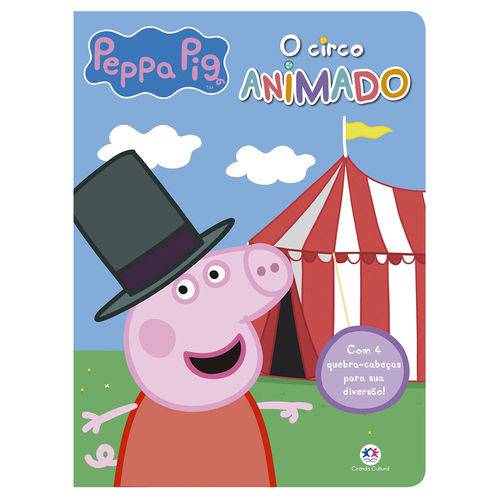 Livro Infantil com 4 Quebra-cabeças - Peppa Pig - o Circo Animado - Ciranda Cultural