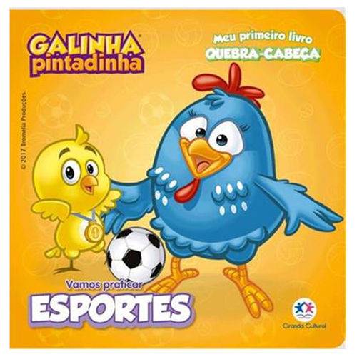 Livro Infantil e Quebra-cabeça - Galinha Pintadinha - Vamos Praticar Esportes - Ciranda Cultural