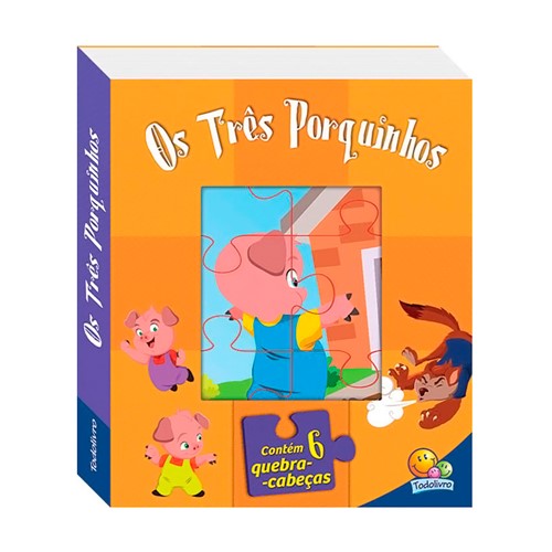 Livro Infantil os Três Porquinhos Coleção Janelinhas Clássicas Editora Todo Livro