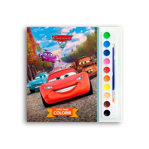 Livro Infantil para Colorir - Carros 2