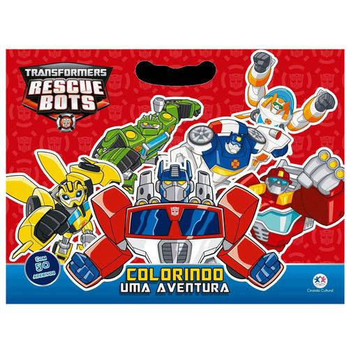 Livro Infantil - Transformers - Rescue Bots - Colorindo uma Aventura - Ciranda Cultural