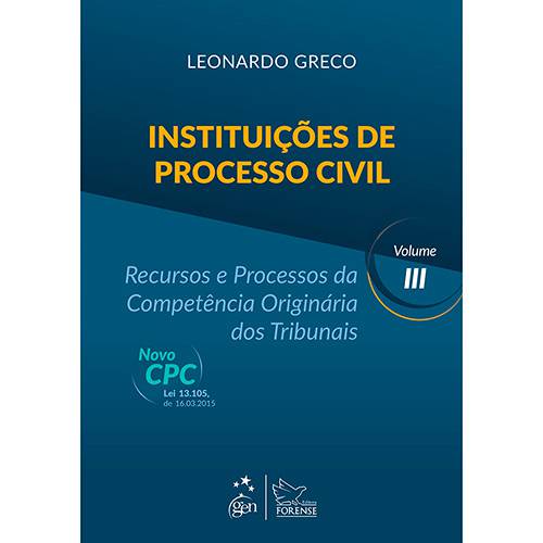 Livro - Instituições de Processo Civil - Vol. 3