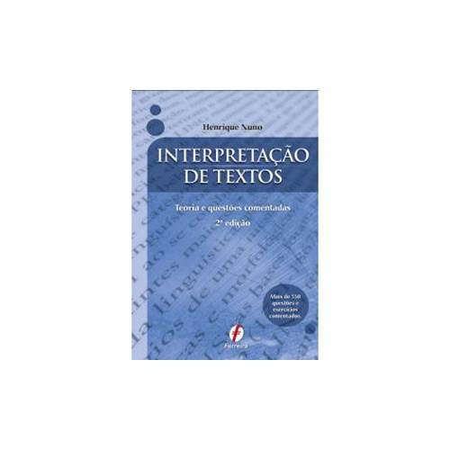 Livro - Interpretação de Textos - Henrique Nuno