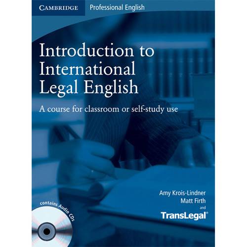 Livro - Introduction To International Legal English Student's Book With Audio CDs (2)
