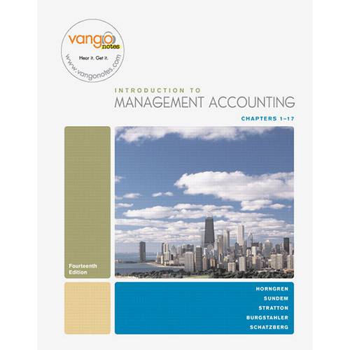 Livro - Introduction To Management Accounting: Chapters 1-17