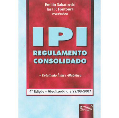 Livro - IPI - Regulamento Consolidado