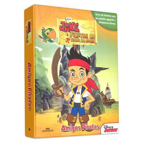 Livro Jake e os Piratas da Terra do Nunca - Amigos Piratas - Editora Melhoramentos