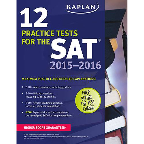 Livro - Kaplan 12 Practice Tests For The SAT 2015-2016