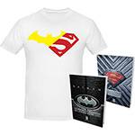 Livro - Kit Batman e Superman com Camiseta G