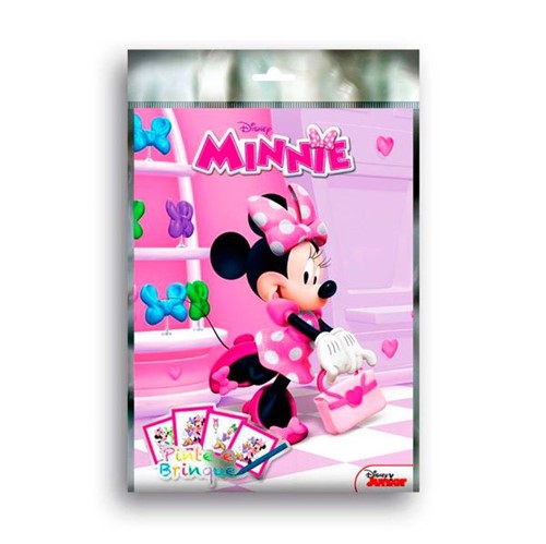 Livro Kit Pinte e Brinque Minnie DCL