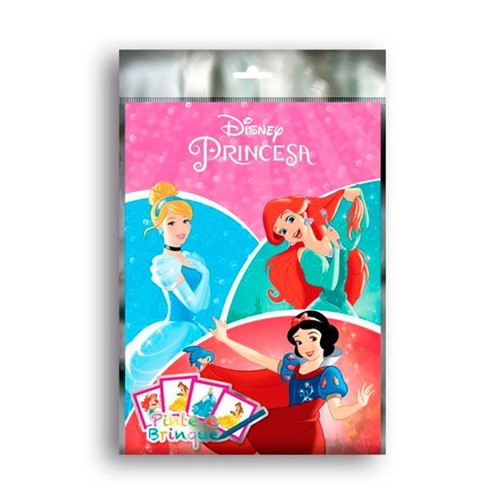 Livro Kit Pinte e Brinque Princesas Disney DCL