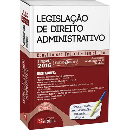 Livro - Legislação de Direito Administrativo: Constituição Federal - Legislação
