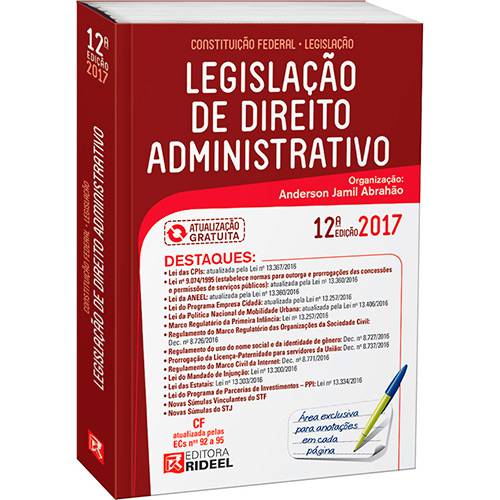 Livro - Legislação de Direito Administrativo