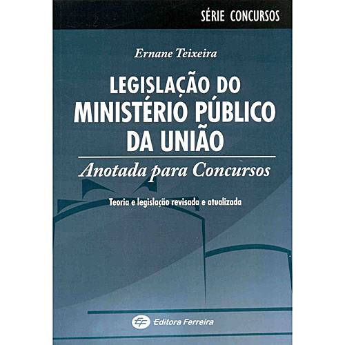 Livro - Legislação do Ministério Público da União