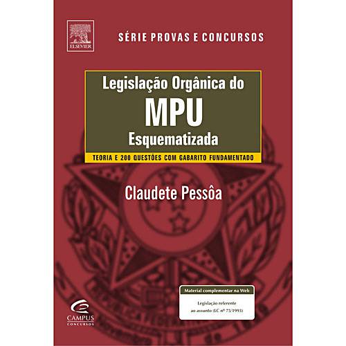 Livro - Legislação Orgânica do MPU Esquematizada