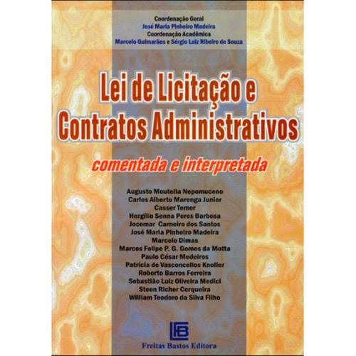 Livro - Lei de Licitação e Contratos Administrativos: Comentada e Interpretada