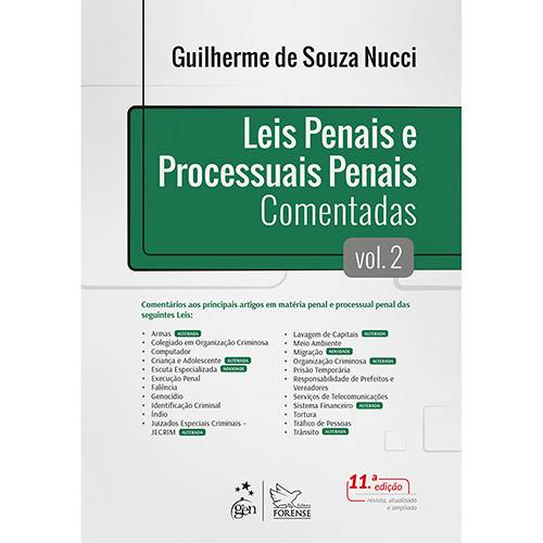 Livro - Leis Penais e Processuais Penais Comentadas
