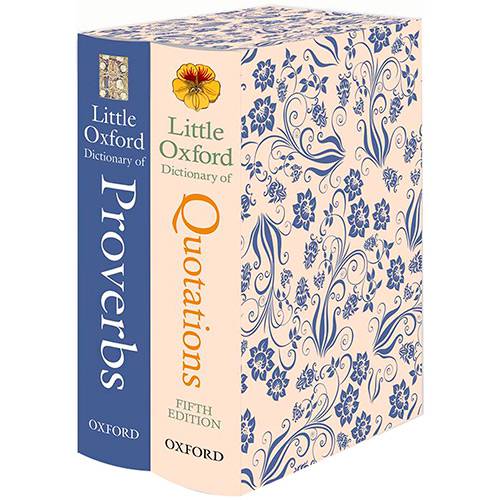 Livro - Little Oxford Gift Box: Little Oxford Dictionary Of Quotations; Little Oxford Dictionary Of Proverbs