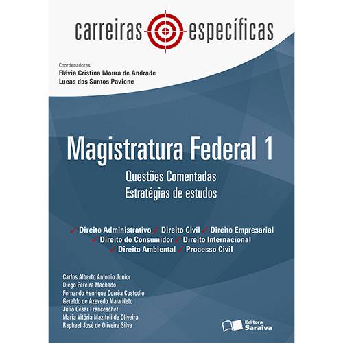 Livro - Magistratura Federal 1: Questões Comentadas, Estratégias de Estudo - Carreiras Específicas