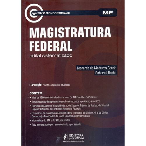 Livro - Magistratura Federal - Coleção Edital Sistematizado