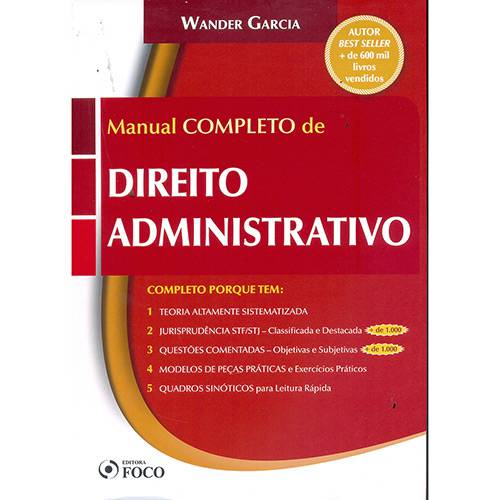 Livro - Manual Completo de Direito Administrativo