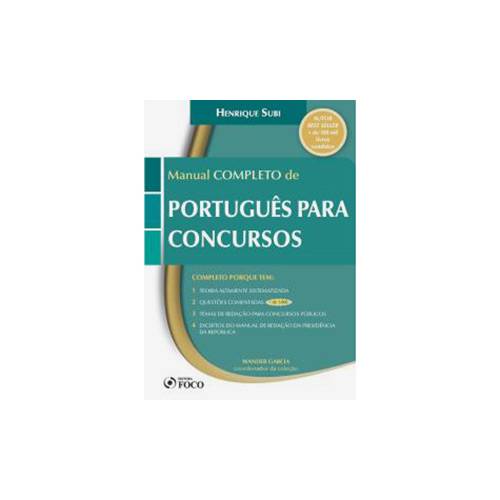 Livro - Manual Completo de Português para Concursos - 2014