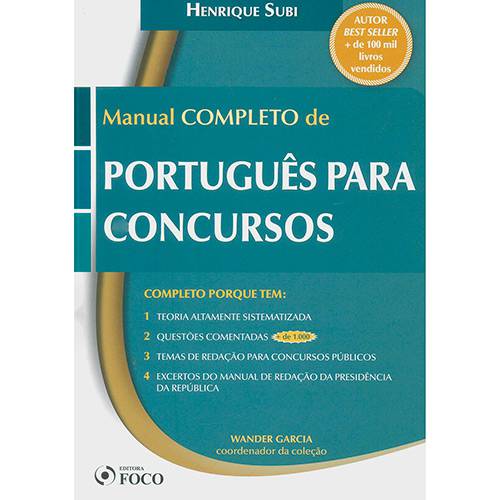 Livro - Manual Completo de Português para Concursos