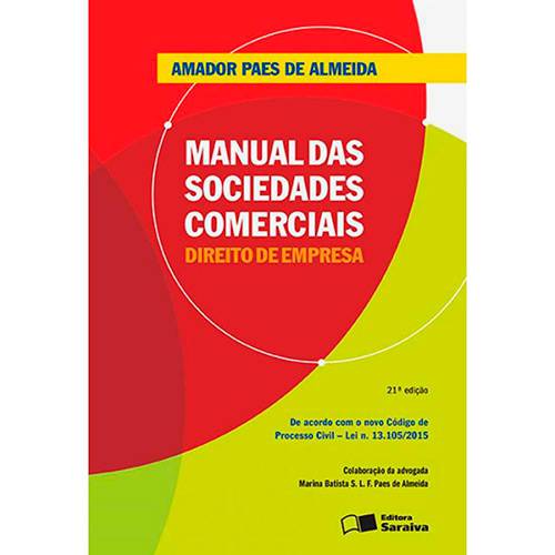 Livro - Manual das Sociedades Comerciais