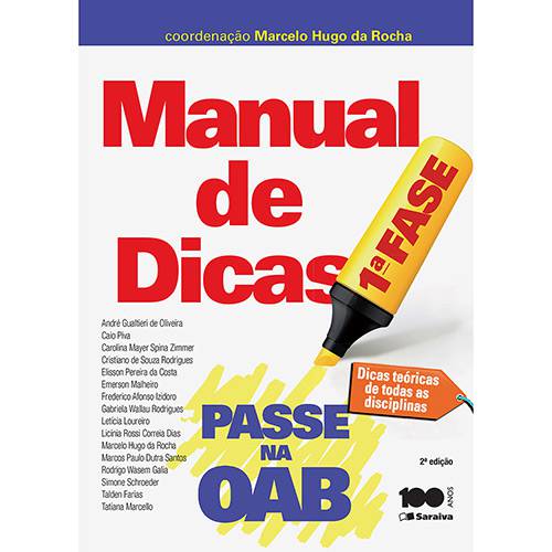 Livro - Manual de Dicas: Coleção Passe na OAB - 1ª Fase