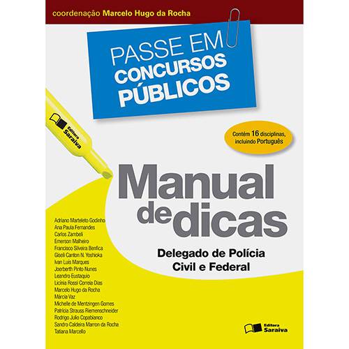 Livro - Manual de Dicas: Delegado de Polícia Civil e Federal