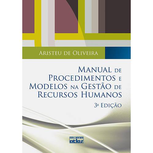 Livro - Manual de Procedimentos e Modelos na Gestão de Recursos Humanos