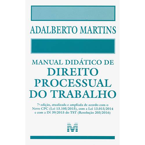 Livro - Manual Didatico de Direito Processual do Trabalho