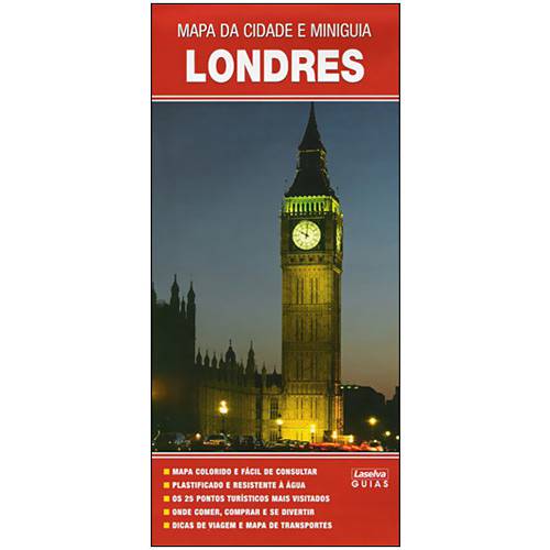 Livro - Mapa da Cidade e Miniguia - Londres