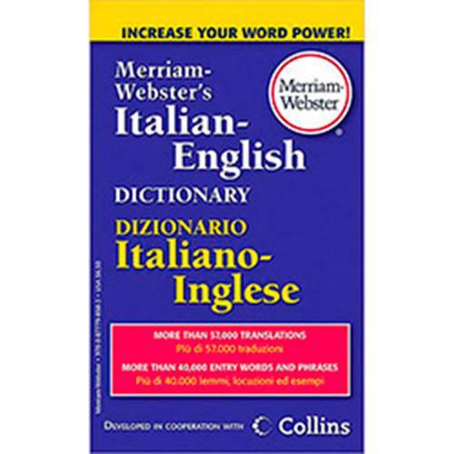 Livro - Merriam-Webster'S Italian-English Dictionary