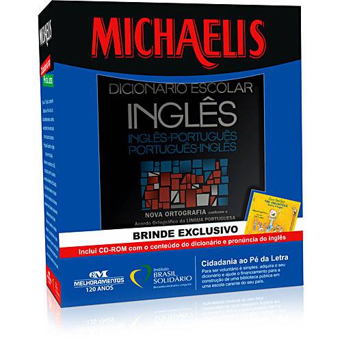 Livro - Michaelis Dicionário Escolar Inglês ( Nova Ortografia ) + CD-ROM