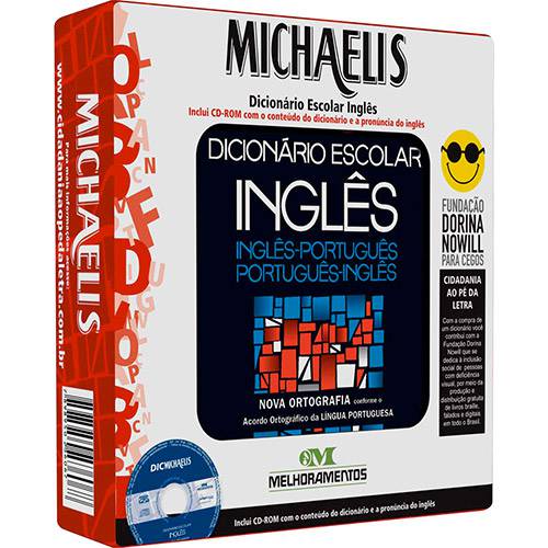 Livro - Michaelis Kit Dicionário Escolar Inglês (Fundação Dorina Nowill)