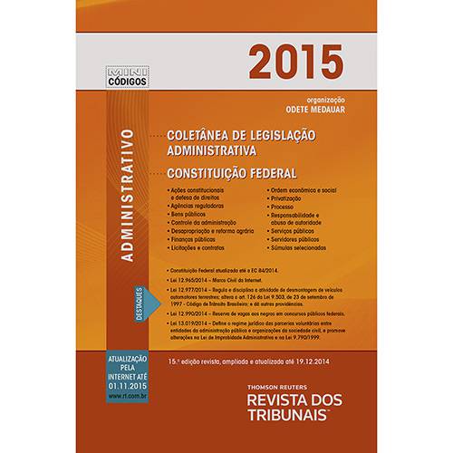 Livro - Mini Códigos 2015: Administrativo